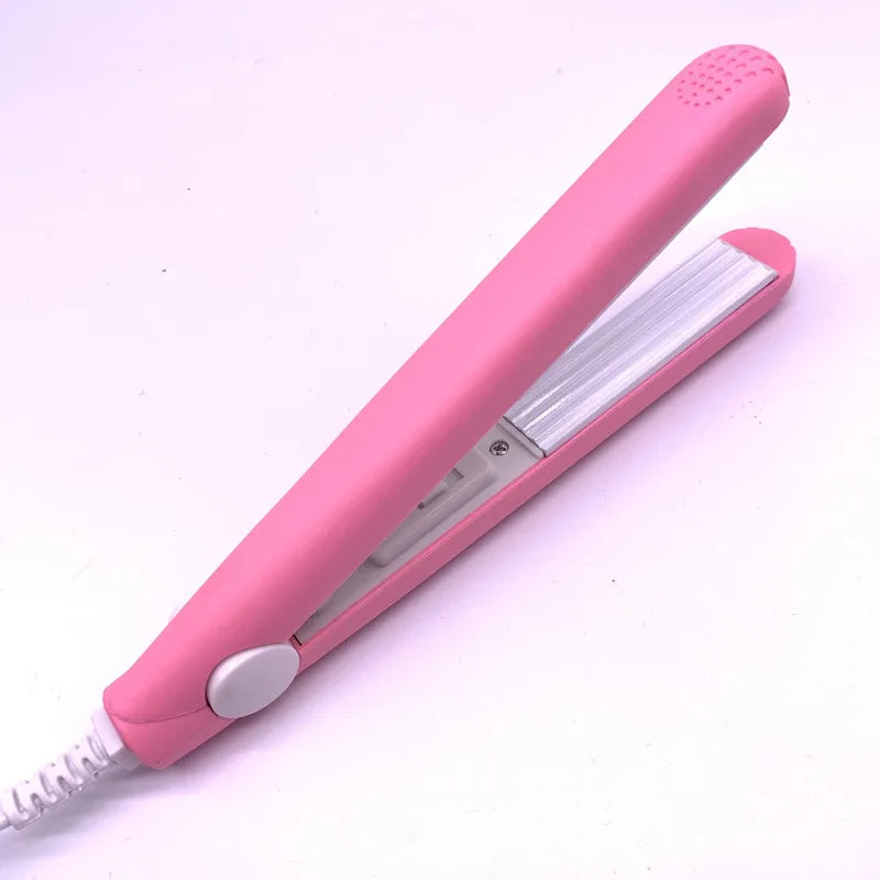A mini hair iron plate electric curling