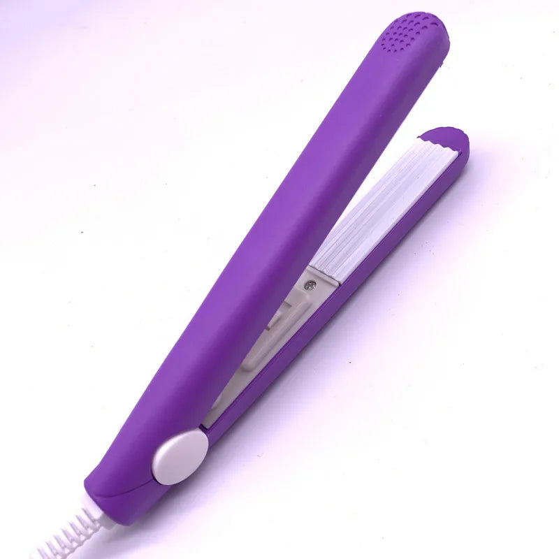 A mini hair iron plate electric curling