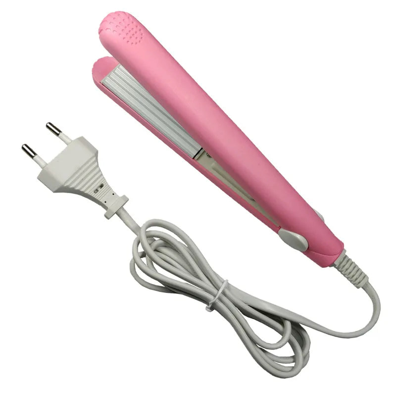 A mini hair iron plate electric curling