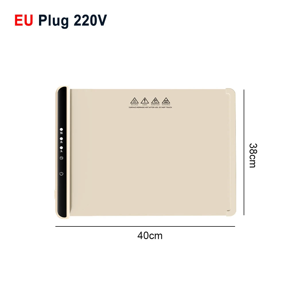 Plateau chauffant électrique en Silicone